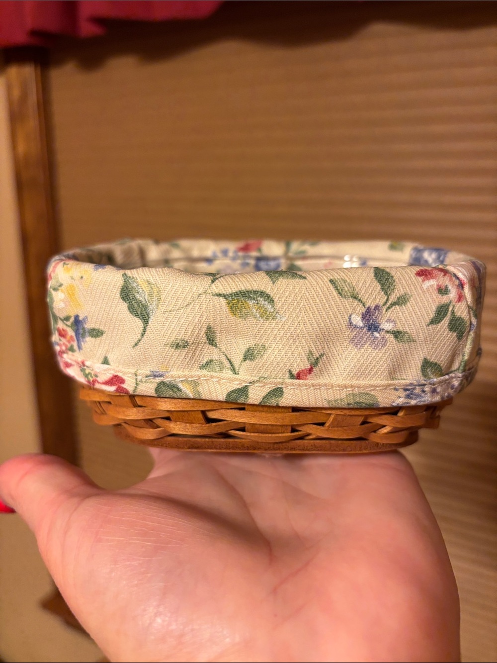 Longaberger Raspberry Basket Set
